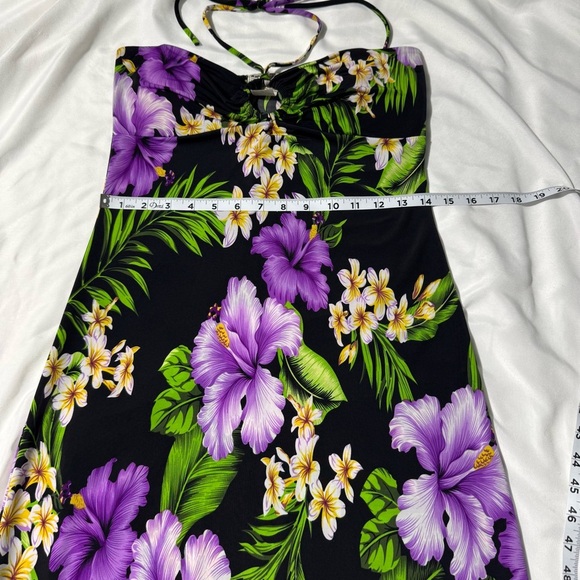 Napua Collection Honolulu Sundress Beach Coverup Tropical Floral Print Vacay - Picture 9 of 15